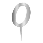 Aynalı Gümüş Pleksi O Harfi - 1