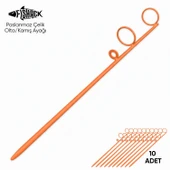 Olta Kamış Ayağı - Paslanmaz Çelik - Fishack - Turuncu - 10'lu thumbnail 1