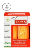 Tanex 12X21 Mm Turuncu Fiyat Etiketi 800 Ad 24 lü - 1