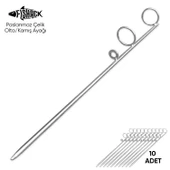 Olta Kamış Ayağı - Paslanmaz Çelik - Fishack - Galvaniz Kaplamalı - 10'lu - 1