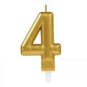 4 Rakam Mum Gold Renk - 1