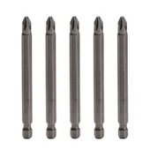 5 Adet PH2 100 Mm 10 Cm Manyetik Uzun Bits Bit Ucu Yıldız Tornavida Uç Derin Vidalama Çelik CR-V Uç thumbnail 1