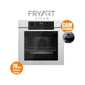 Ferre Steamart-Fryart Serisi Beyaz Set (CS206-FA + QEP64CB +D078) - Emaye Izgara thumbnail 5