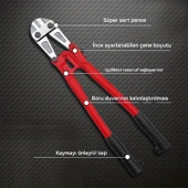(24'') Kollu Çeneli Kupplon Demir Kesme Makası Çubuk İnşaat Demiri Teli Metal Kesim Makası CR-V thumbnail 7