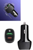 38W USB Type-C Girişli Oto Çakmaklık Araç İçi Hızlı Şarj Çakmaklık Şarj Aleti - 5