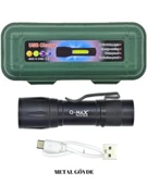 2 Adet Q-Max Xpe Usb Charge Zomlu El Feneri thumbnail 2