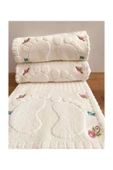 Madame Clean Home 2 Tane Nakışlı Ayak Havlusu %100 Pamuk Ölçü:50x70 - 1