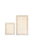 Madame Clean Home Cotton Special 2'li Osmanlı Desen Pamuklu Klozet Takımı Cappicino - 2