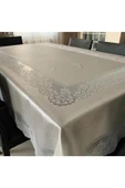 Madame Clean Home Dertsiz Tül Masa Örtüsü Şık Tasarım Dantelli 160x220 - 3