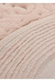 Madame Clean Home Cotton Special 2'li Oval Osmanlı Desen Pamuklu Klozet Takımı Pudra - 4
