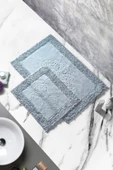 Madame Clean Home Cotton Special 2'li Osmanlı Desen Pamuklu Klozet Takımı Gri - 1