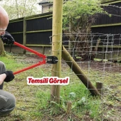 (30'') Kollu Çeneli Kupplon Demir Kesme Makası Çubuk İnşaat Demiri Teli Metal Kesim Makası CR-V thumbnail 7