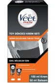 Veet Men Erkek Özel Bölgeler İçin Tüy Dökücü Krem Seti Tüm Cilt Tipleri İçin 100 + 50 ml thumbnail 1