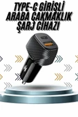 Hızlı Oto Şarj Cihazı 38W Çift Girişli HIzlı Şarj Oto Çakmaklık Type-C - 1