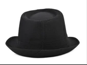 Çocuk Boy Siyah Kumaş Fötr Şapka Gösteri Şapkası Michael Jackson Şapkası 54 No thumbnail 3