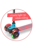 Chillafish Scotti Glow 3 Tekerlekli Işıklı Scooter - Kırmızı - 7