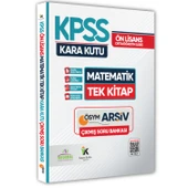 KPSS Önlisans-Ortaöğretim Matematik Kara Kutusu TEK KİTAP ÖSYM Çıkmış Soru Bankası Dijital Çözümlü - 1