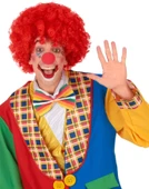 Kırmızı Renk Kıvırcık Afro Bonus Peruk thumbnail 3