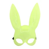 Karanlıkta Parlayan Fosforlu Tavşan Maskesi – Glow Bunny Masquerade Maske (32x22 Cm) thumbnail 4