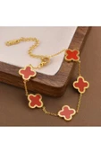 tinyshop kids store Jasmel atelier Çelik Kırmızı Unisex Bileklik Gold Çift Taraflı 13ml - 1