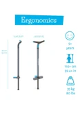 Chillafish Poogi Pogo Stick Zıplama Çubuğu Mavi (Çocuk) - 4