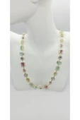 ndjewelry Marka Model Renkli Taşlı Kolye - 2