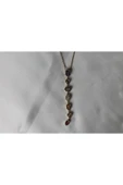 Butik Steel Çok 7 Element Renkli Taşlı Y Kolye Modeli Gold - 5