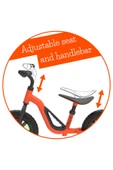 Chillafish Charlie Glow - Işıklı Denge Bisikleti (10 inç) - Orange - 3