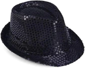 Çocuk Boy Siyah Payetli Şapka Gösteri Şapkası Michael Jackson Şapkası 54 No thumbnail 1