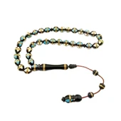 Pigado Pirinç İşlemeli Küre Kesim 8 mm Kuka Tesbih thumbnail 1