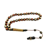 Pigado Pirinç İşlemeli Küre Kesim 8 mm Kuka Tesbih thumbnail 2