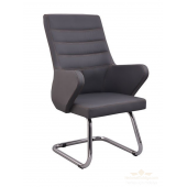 Herkese Mobilya Boras Krom Deri Misafir Koltuğu Bekleme Koltuğu Ofis Koltuğu - 1