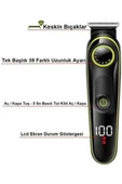 Unısex Çok Fonksiyonlu Bakım Seti Led Göstergeli Tıraş Makinesi Saç Sakal Vücut thumbnail 4