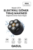 Elektrikli Döner Başlıklı Saç ve Sakal Tıraş Makinesi ,240 Dakika Kullanım Elektrikli Döner Başlıklı Saç ve Sakal Tıraş Makinesi , IPX6 Su Geçirmez 240 Dakika Kullanım - 1