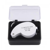 Mini 40x25mm Takı Büyüteç, Cep Büyüteç, Teftiş, Elmas Pullar, Madeni Kontrol Lup Mg21011 - 6