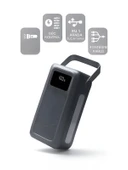 50000mAh 22.5W Hızlı Şarj 4xUSB 1XType-C 1xMicro Led Işıklı Dahili Kablolu Çoklayıcı Powerbank thumbnail 5