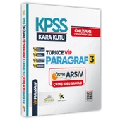 KPSS Önlisans-Ortaöğretim Türkçenin Kara Kutusu VİP PARAGRAF 3 ÖSYM Çıkmış Soru Bankası Çözümlü - 1