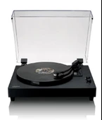 LENCO LS-60BK AHŞAP KASA USB BAĞLANTILI AT-3600 AUDIO TECHNICA İĞNE, PLASTİK KAPAKLI, BLUETOOTH IN/OUT - 4