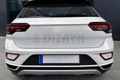 S-Dizayn VW T-Roc Makyajlı Krom Egzoz Görünümü Difüzör 2 Prç. 2021 Üzeri thumbnail 5