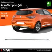 S-Dizayn Renault Clio 5 Krom Arka Tampon Çıtası 2019-2023 - 1