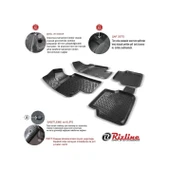 Rizline Renault Scenic 2009 Sonrası 3D Havuzlu   Paspas - 2