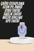 Akıllı Saat Kulaklık Hediyeli Uyku ve Sağlık Takibi Yapabilen Uzun Ömürlü thumbnail 2