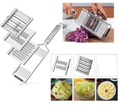 3 Başlıklı Saplı Kaymaz Rende Jülyen Kesici Patates Lahana Havuç Rendesi thumbnail 1