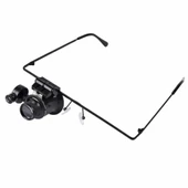 Gözlük Model 20x16mm Optik Lens Led Işık Monoküler Büyüteç thumbnail 3