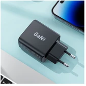 35W GaN Çift USB-C Portlu Süper Hızlı Şarj Cihazı  PD Destekli Akıllı Çip Teknolojili - 6