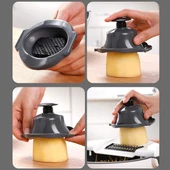 5 Fonksiyonlu Dönen Süzgeçli Rende Doğrayıcı Dilimleyici Aparat thumbnail 4