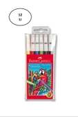 Faber-Castell 5067155106 Yıkanabilir 6 Renk Keçeli Kalem 12'li - 1
