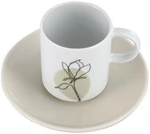 Porland Alyssa Bej 6 Kişilik Kahve Takımı 90cc thumbnail 3