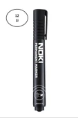 Noki Markör Kesik Uç Siyah 12'li - 1