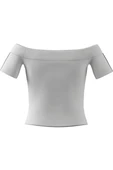 adidas Kadın  Beyaz  T-shirt BANDEAU SS JV9741 - 11